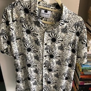 Top Man Printed Button Up